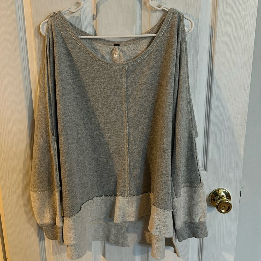 Free People Open Shoulder Sweatshirt